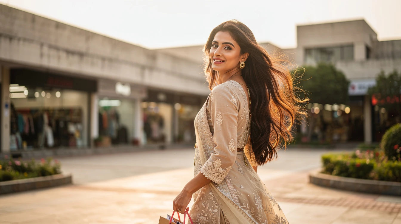 Hair wigs Chandigarh — woman wearing natural lace front wig in Chandigarh city | Hair Extensions Luxe