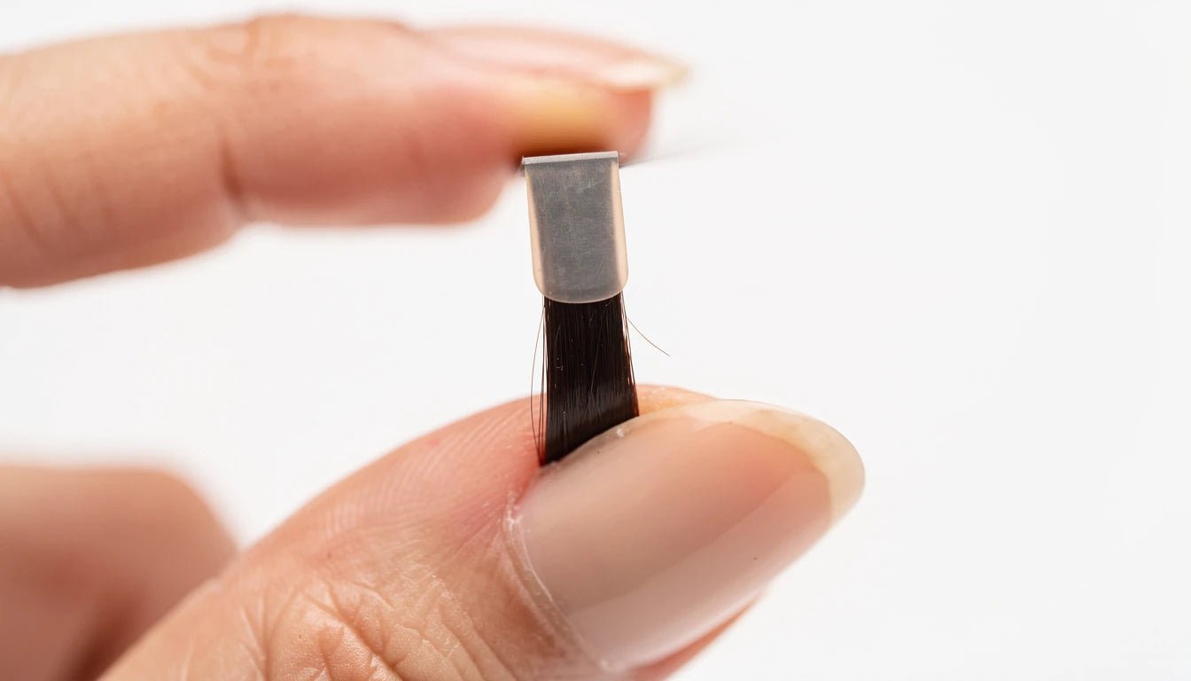 Flat Tip Hair Extensions India — Slimmest Bond Method Guide 2026 - Hair Extensions Luxe