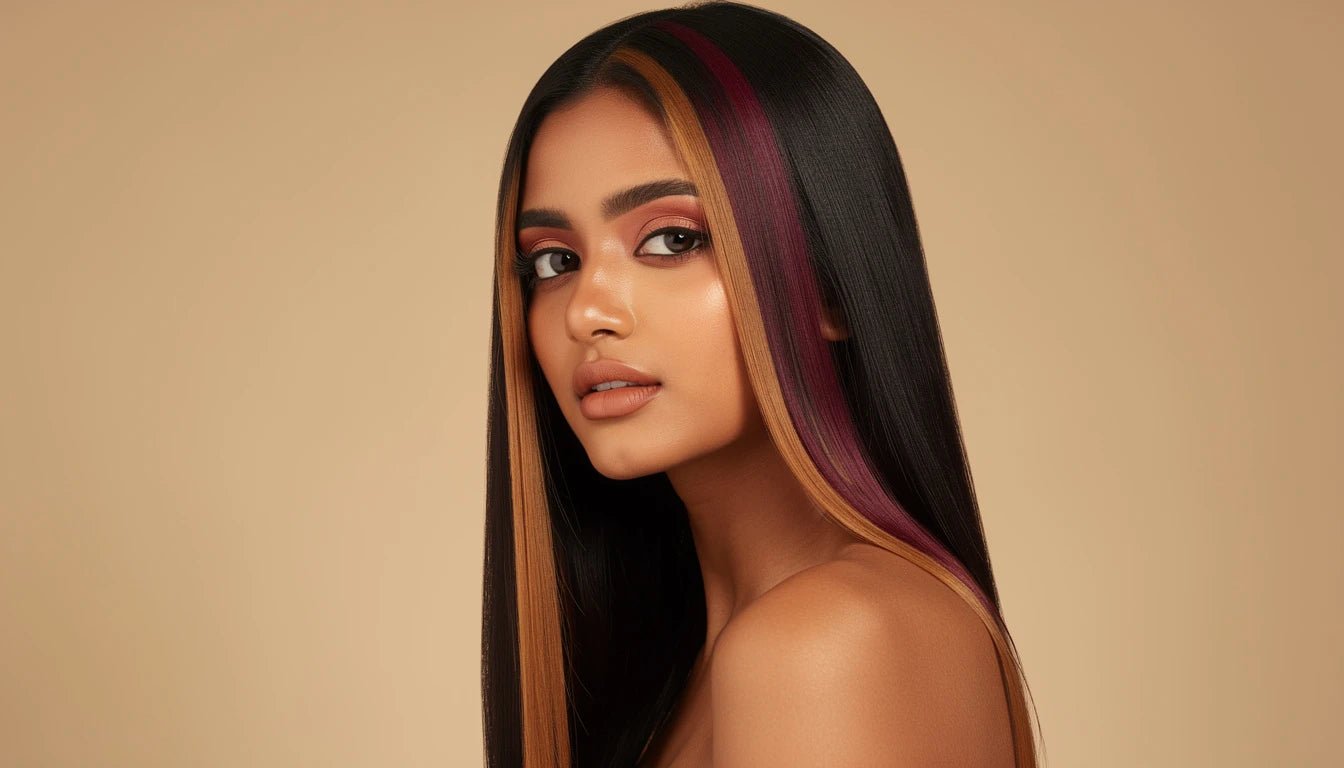 Clip-In Hair Streaks India — Add Colour Without Commitment 2026 - Hair Extensions Luxe