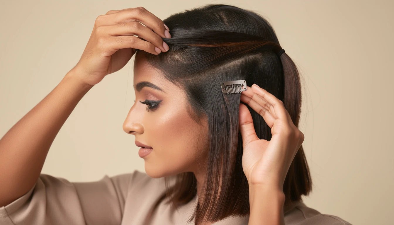 Clip-In Hair Extensions India — Types, Prices & How to Apply 2026 - Hair Extensions Luxe