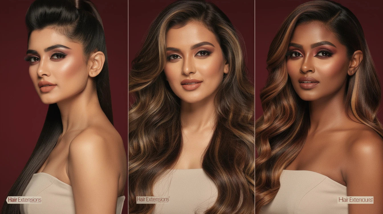 Three Bollywood celebrity hairstyles recreated with Hair Extensions Luxe clip-in extensions