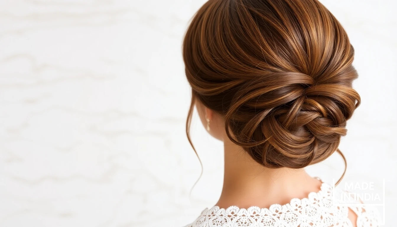 Bridal Bun with Extensions: How-To — Hair Extensions Luxe, Made in India