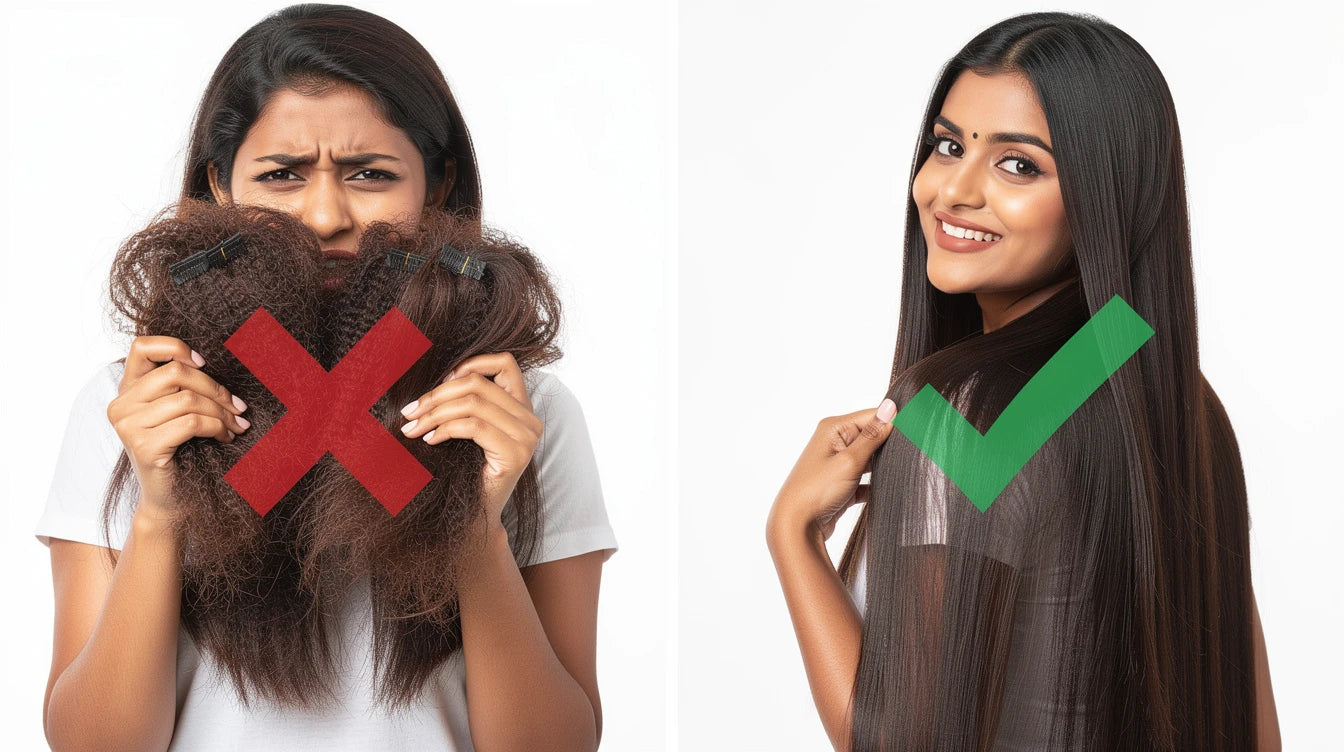 Hair extension myths vs facts India — debunking common misconceptions about hair extensions | Hair Extensions Luxe