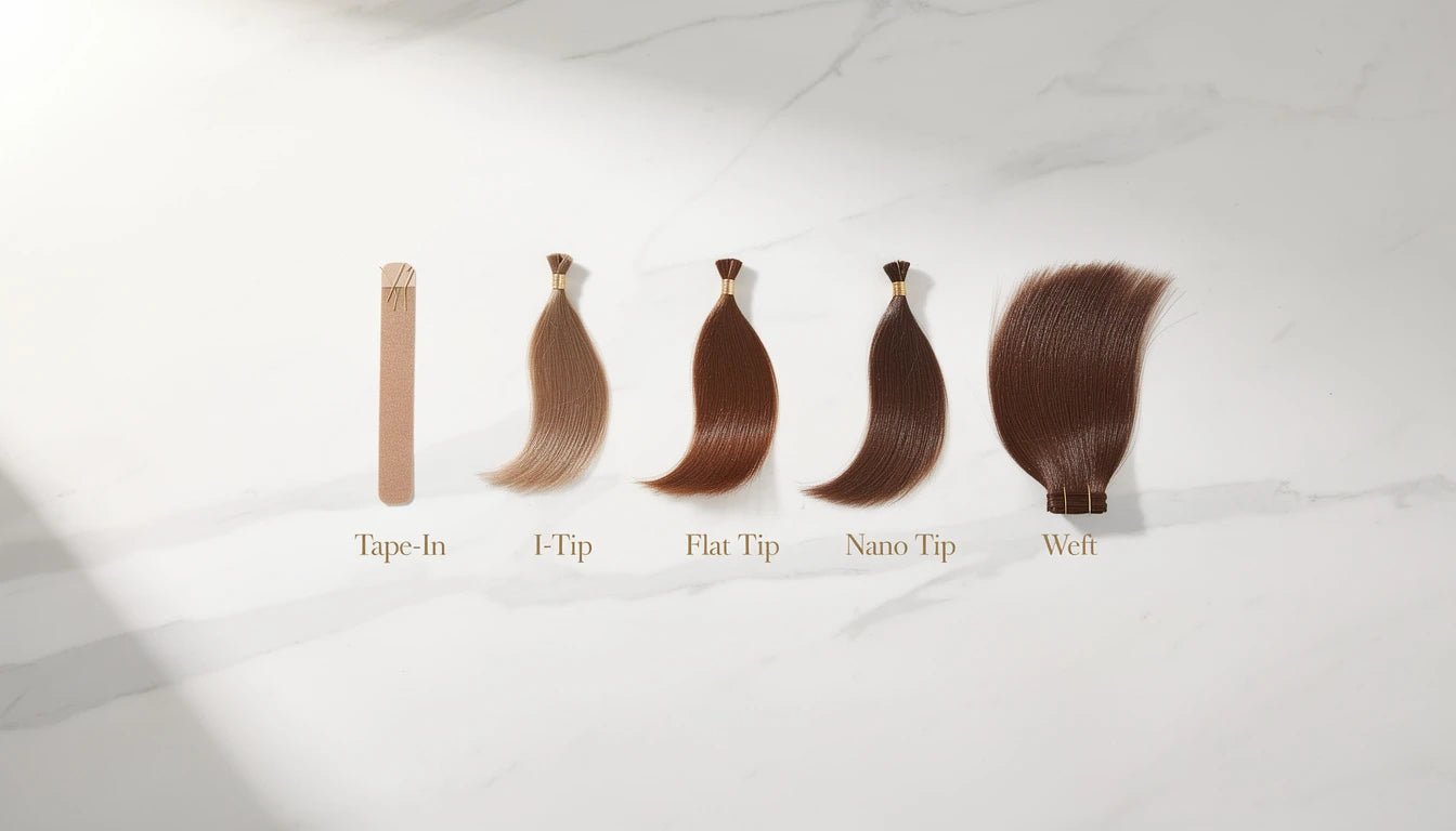Permanent Hair Extensions India — All Methods and Prices 2026 - Hair Extensions Luxe