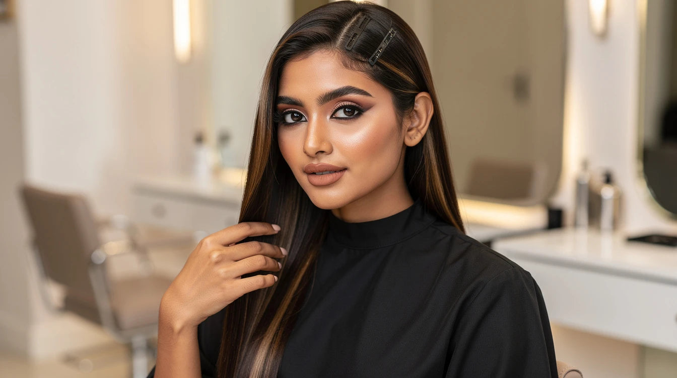 Woman with freshly applied hair extensions — first 48 hours aftercare guide | Hair Extensions Luxe