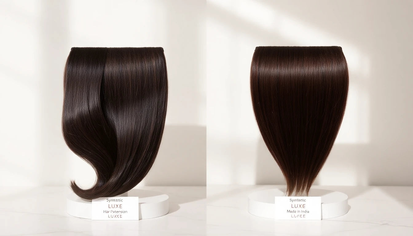 Human hair versus synthetic hair topper comparison