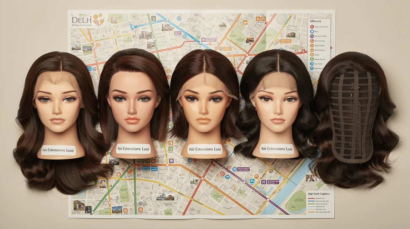 Hair extensions shop serving Delhi — Hair Extensions Luxe Faridabad Experience Centre