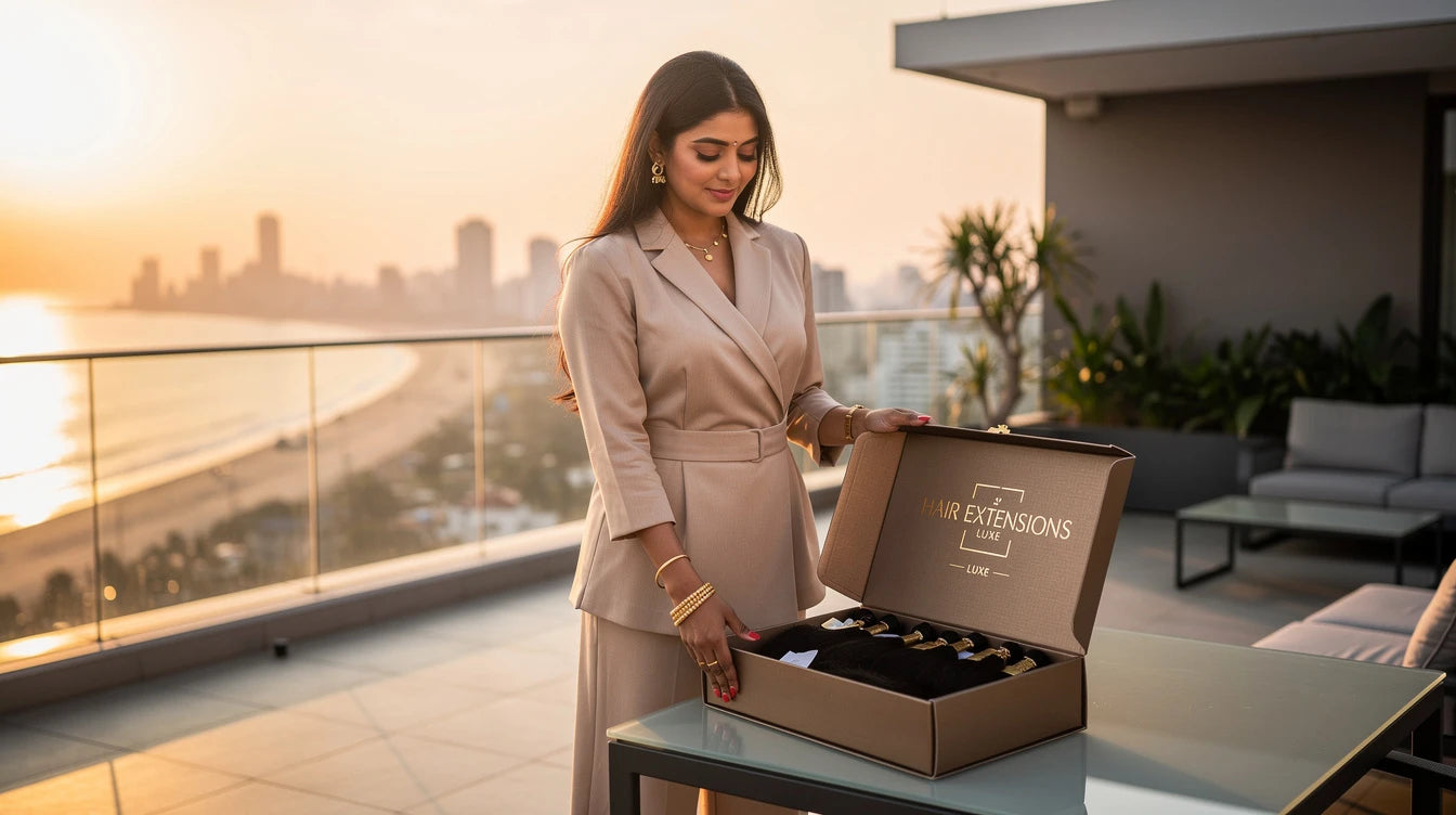 Hair extensions shop serving Mumbai — Hair Extensions Luxe Faridabad Experience Centre