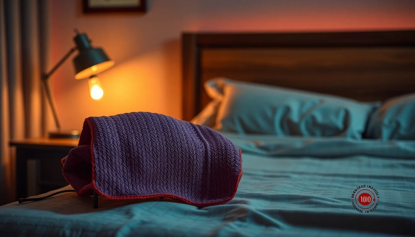 Hair topper removed on a stand at the bedside for sleeping