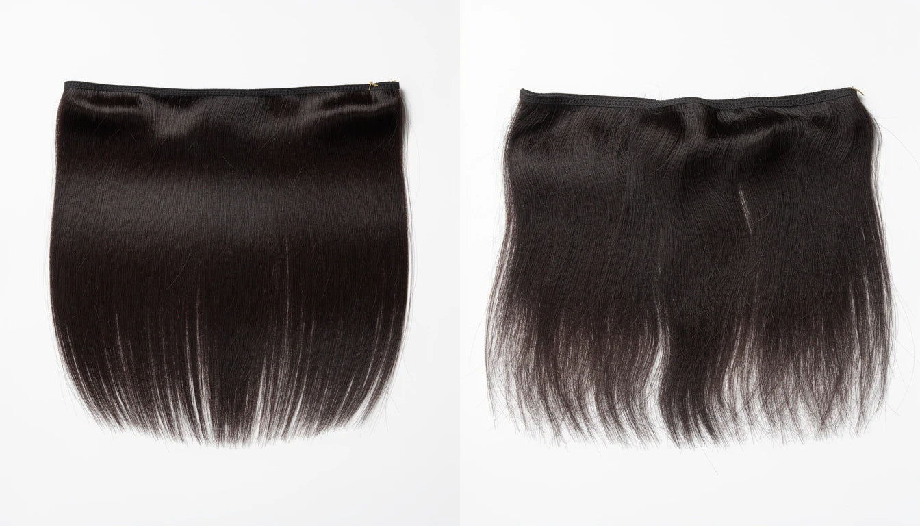 Hair extension lifespan comparison — new vs well-maintained extensions after months of wear | Hair Extensions Luxe