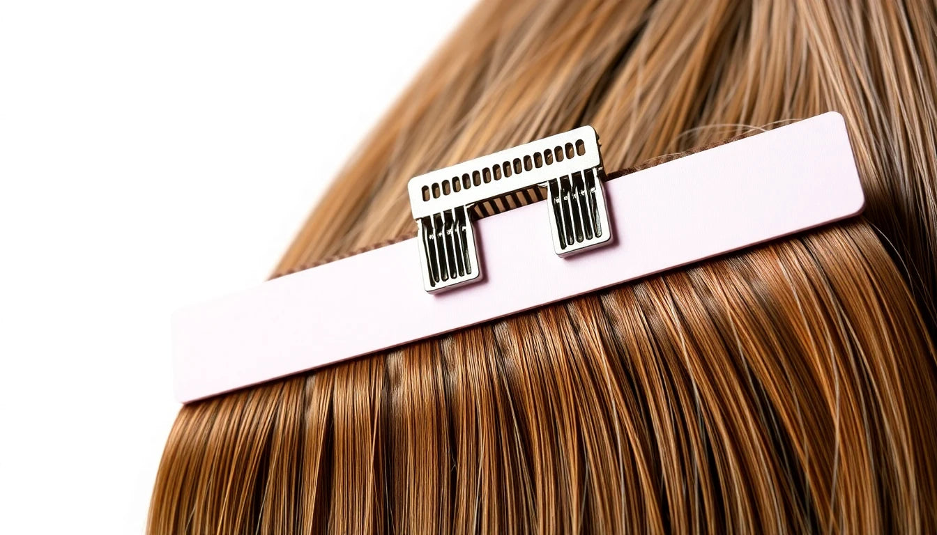Secure topper clip placement gripping backcombed sections