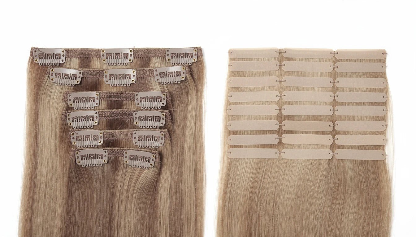 Clip-In vs Tape-In Extensions — Which Is Right for You? - Hair Extensions Luxe