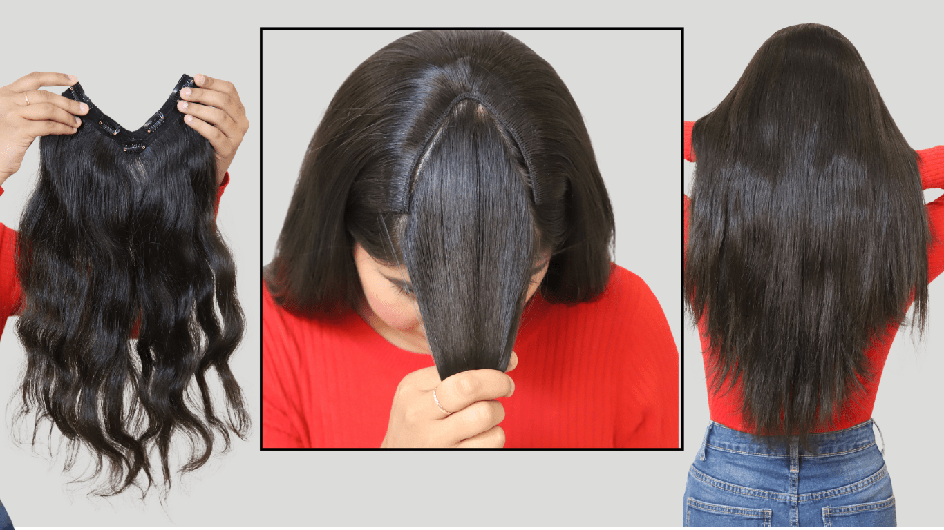 V Shape Clip-In Hair Extensions — Complete Volumizer Guide - Hair Extensions Luxe