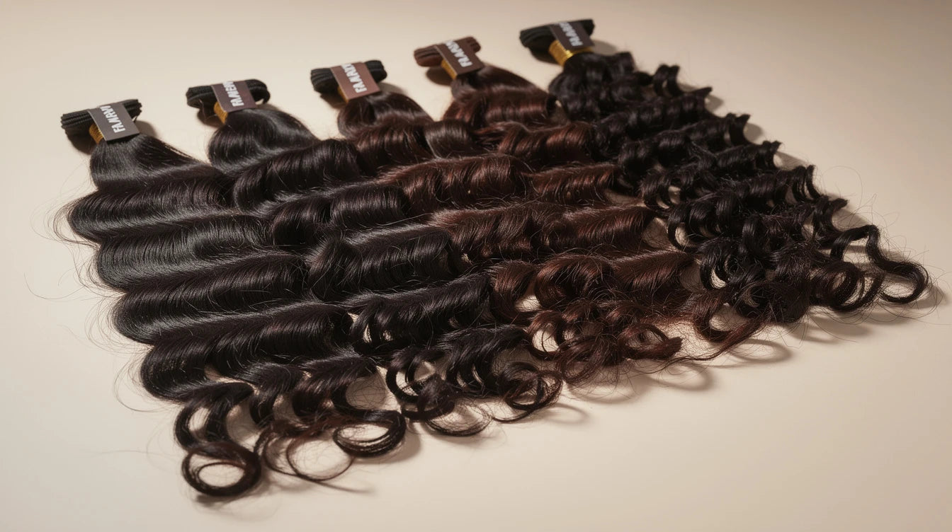 Curly hair extensions in India — wavy deep curl and kinky curl textures | Hair Extensions Luxe