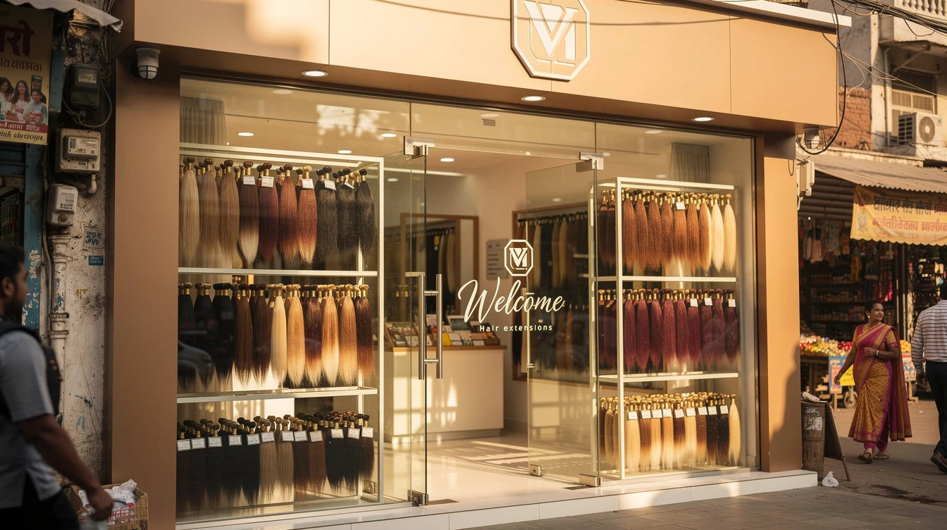 Hair Extensions Luxe store at Huda Market Sector 16 Faridabad — best hair extensions shop in Faridabad