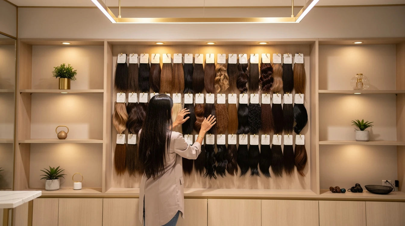 Premium hair extensions shopping in South Delhi — browse clip-ons volumizers and tape-in extensions | Hair Extensions Luxe