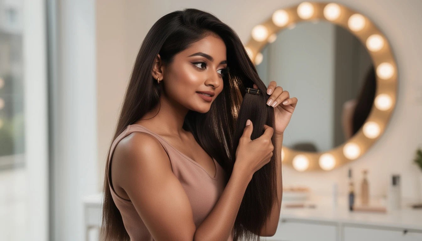 Best Hair Colour for Indian Skin Tone — Complete Extension Shade Guide - Hair Extensions Luxe