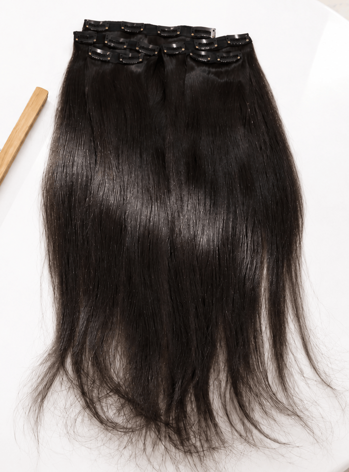 Hair Extensions Luxe Clip-In Hair Extensions 7 Piece Clipset | Clip-In Hair Extensions for Full Coverage & Face Framing | 100% Remy Indian Hair
