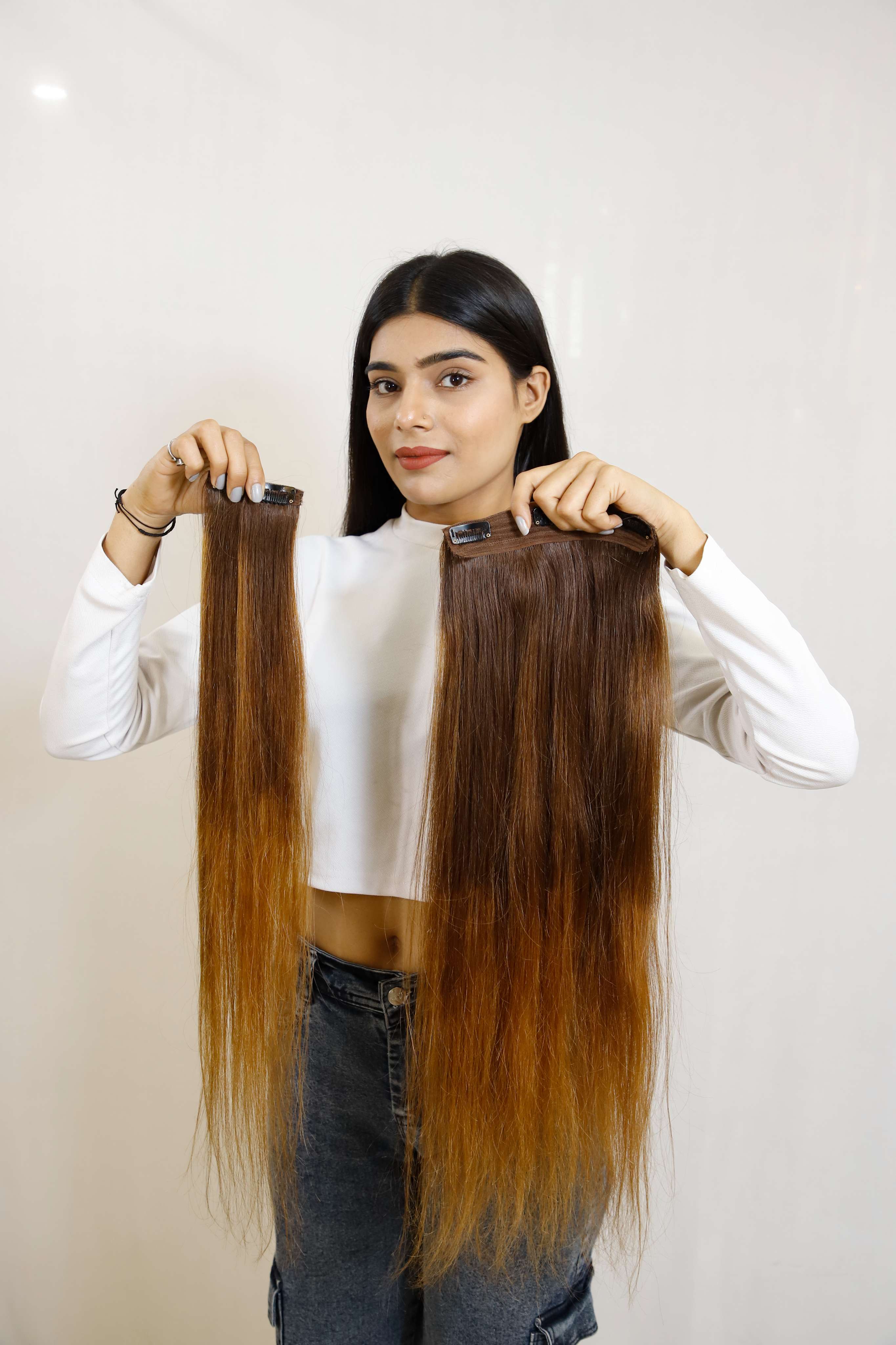 Hair Extensions Luxe Clip-In Hair Extensions 3 Piece Clipset | Clip-In Hair Extensions for Back & Side Volume | 100% Remy Indian Hair