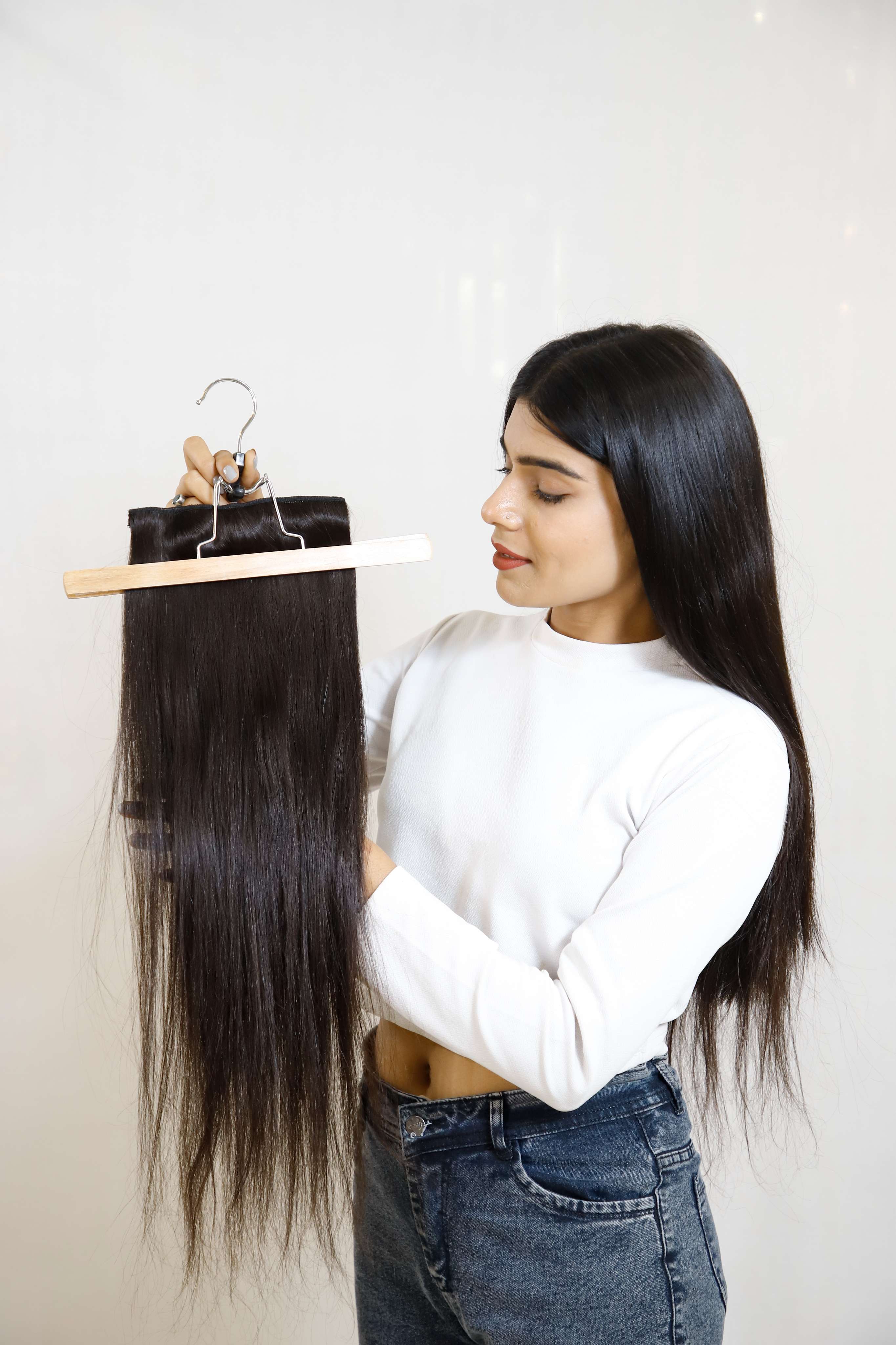 Hair Extensions Luxe Clip-In Hair Extensions 3 Piece Clipset | Clip-In Hair Extensions for Back & Side Volume | 100% Remy Indian Hair