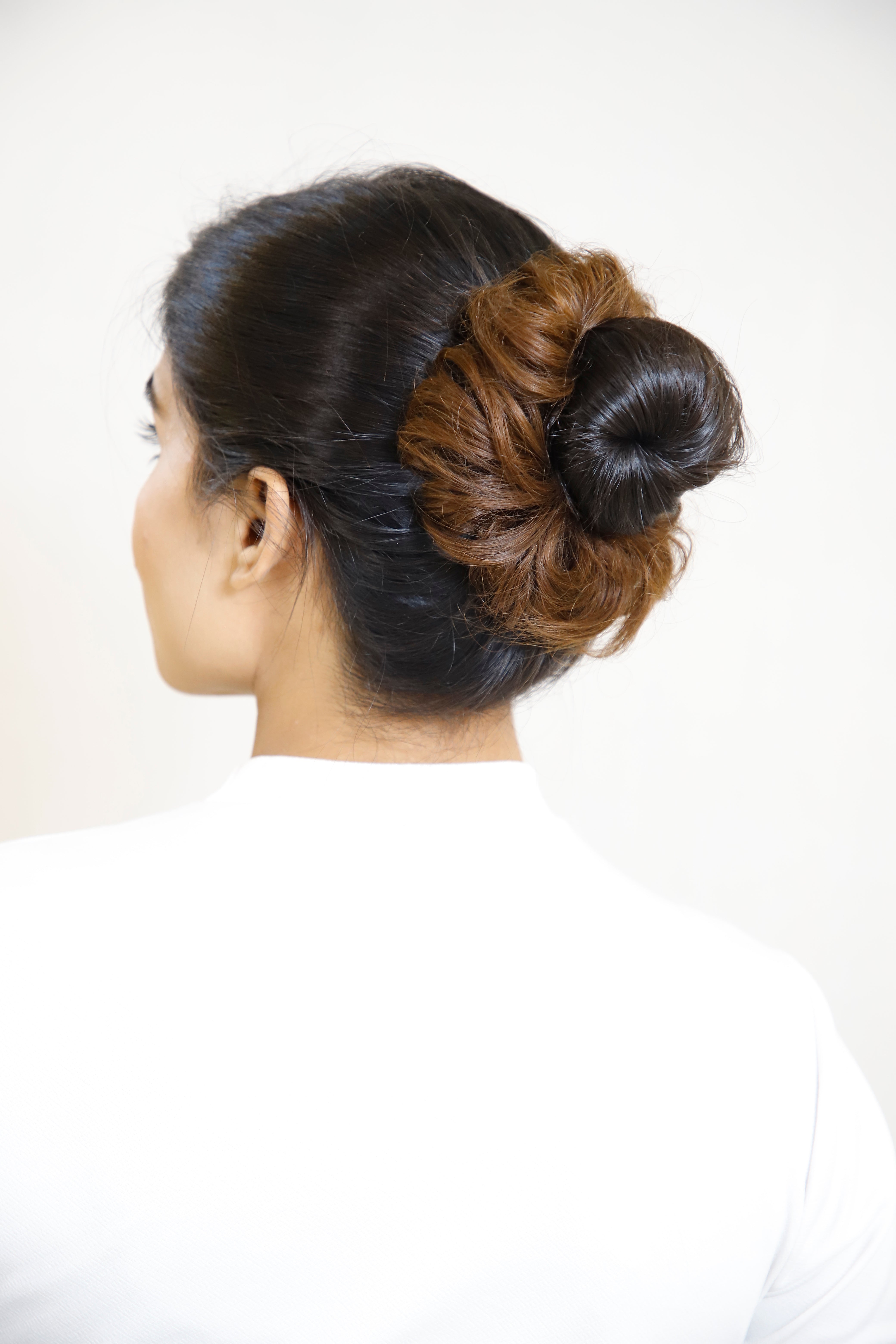 Donut Scrunchie Hair Extension – Real Hair Bun Maker for Instant Volume & Natural Look