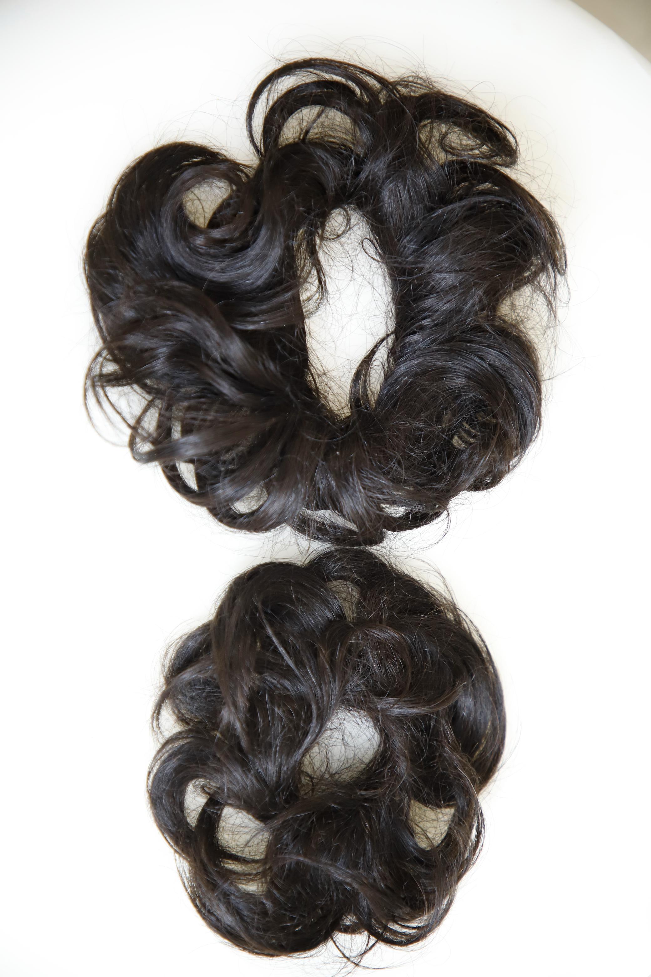 Real Human Hair Scrunchie Hair Extension | Messy Bun Scrunchie | Quick & Easy Clip-On for Instant Volume and Style
