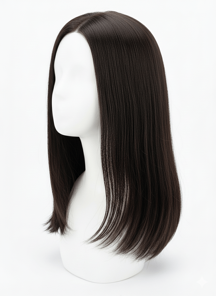 Hair Extensions Luxe Hair Loss Solution Mono Base Wig - 100% Remy Human Hair | Breathable & Natural Scalp Appearance
