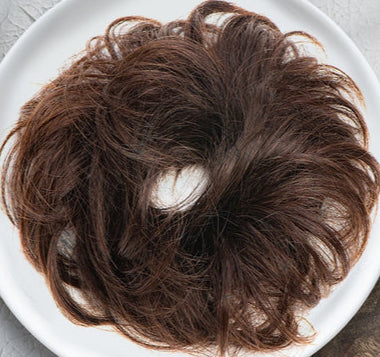 Donut Scrunchie Hair Extension – Real Hair Bun Maker for Instant Volume & Natural Look