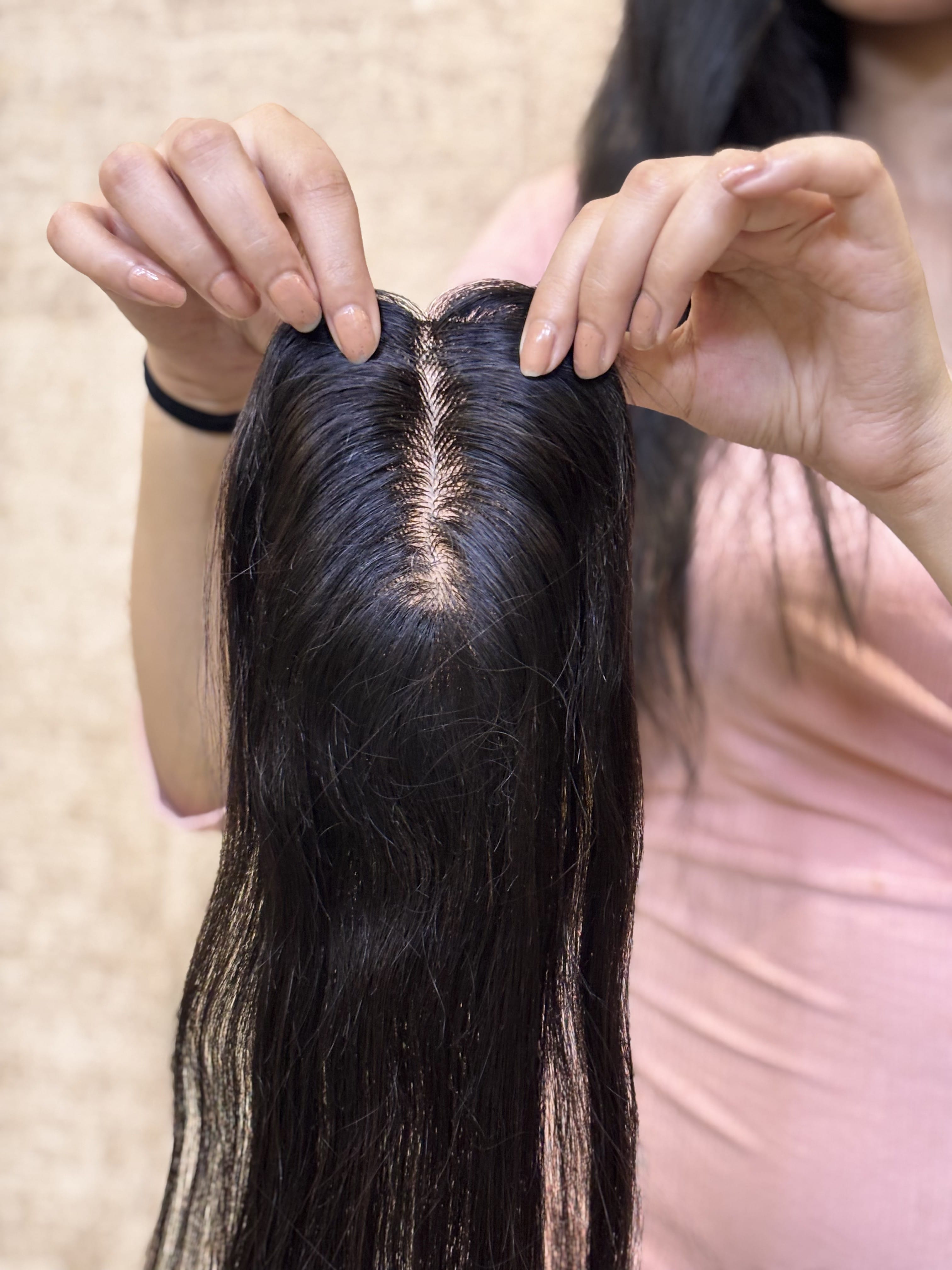 Hair Extensions Luxe Hair Loss Solution Natural Black / 2x5 / 16 inch Hair Patch for Bald Spots | Silk Base | Natural Black | Straight | Remy Hair India
