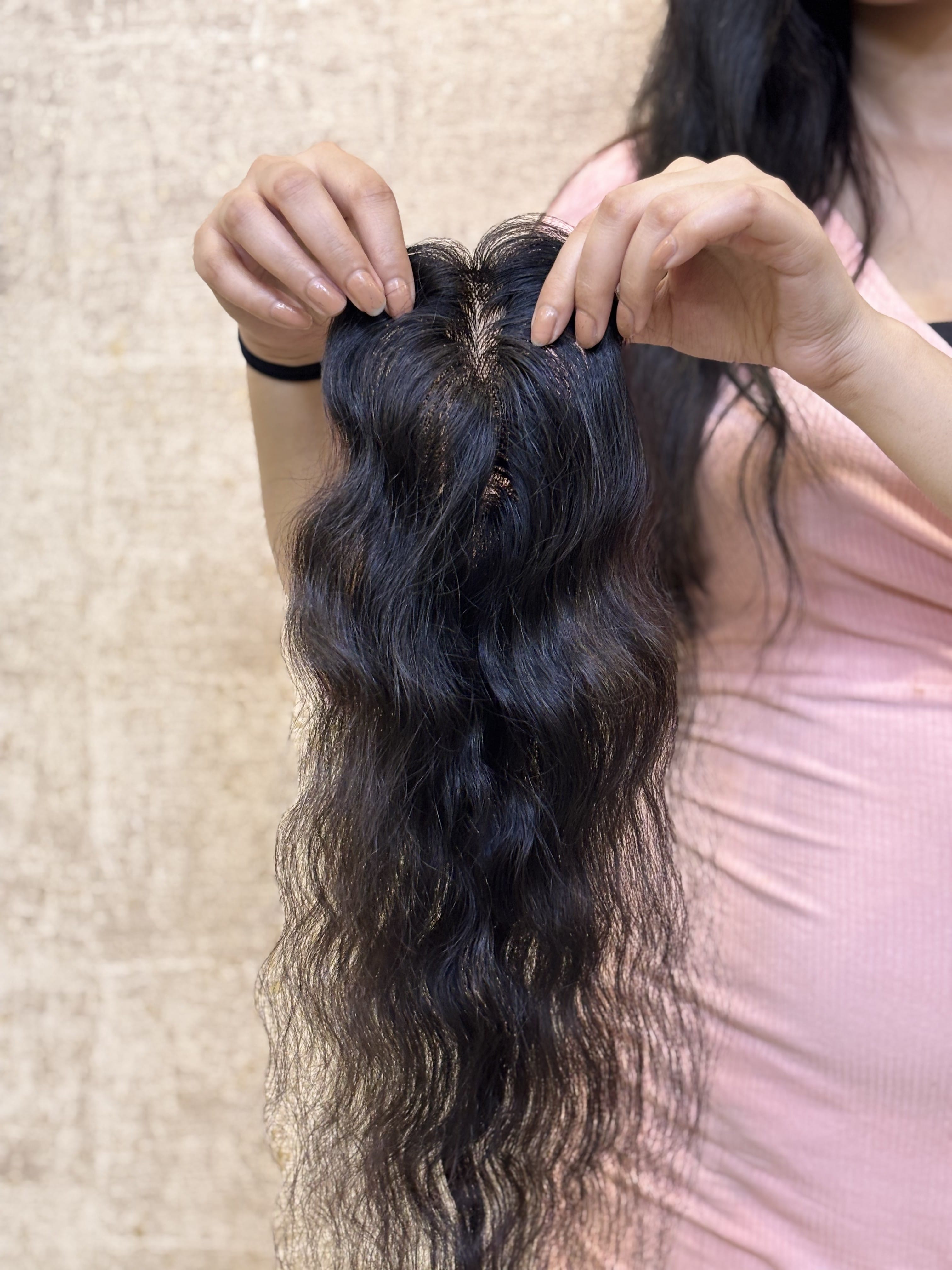 Hair Extensions Luxe Hair Loss Solution Natural Black / 2x6 / 16 inch Hair Patch for Bald Spots | Silk Base | Natural Black | Straight | Remy Hair India