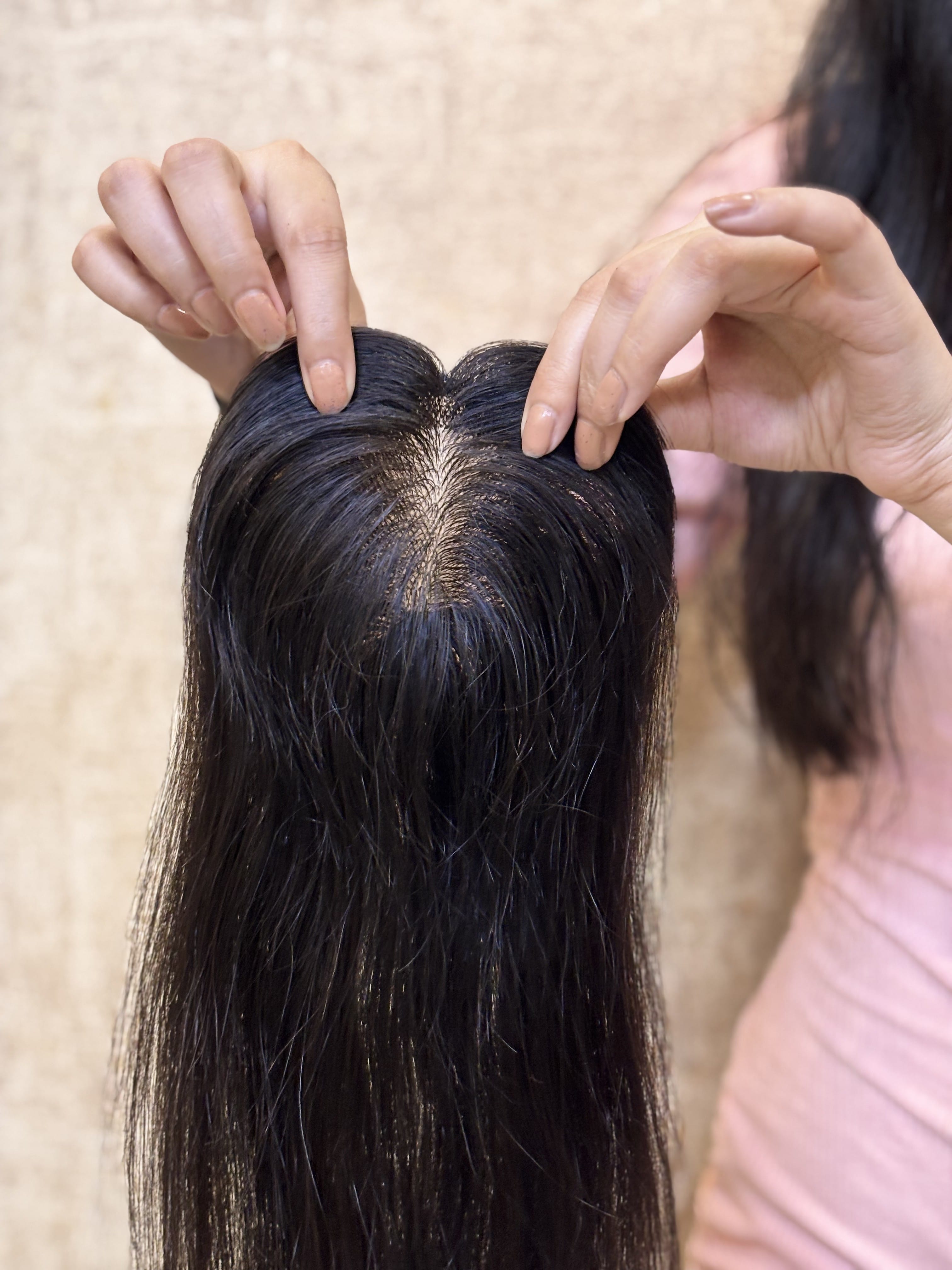 Hair Extensions Luxe Hair Loss Solution Natural Black / 3x4 / 16 inch Hair Topper for Backcombed Hair | Silk Base | Natural Black | Straight | Remy Hair India