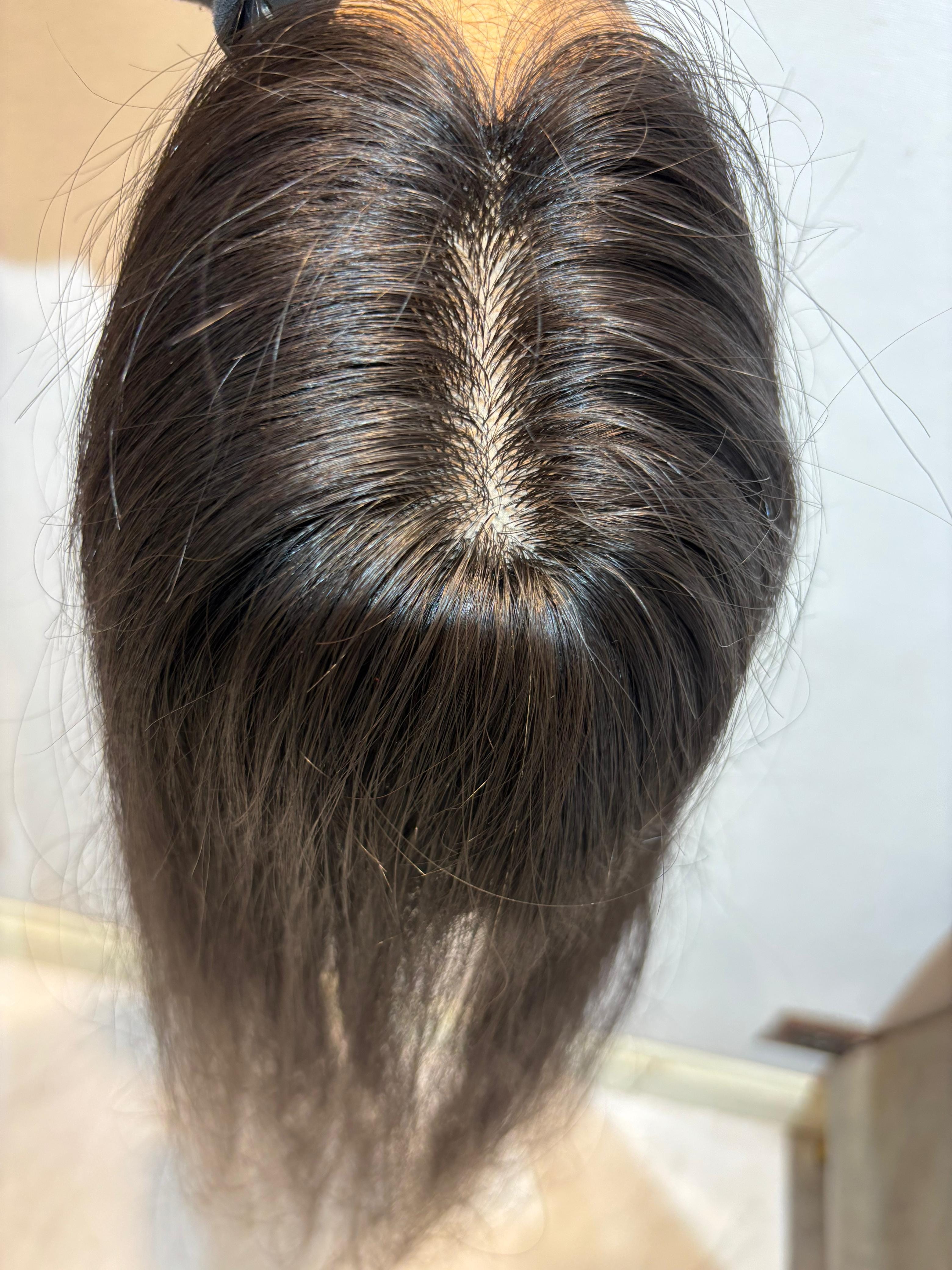 Hair Extensions Luxe Hair Loss Solution Hair Topper for Alopecia & Full Coverage | Silk Base | Natural Black | Straight | Remy Hair India